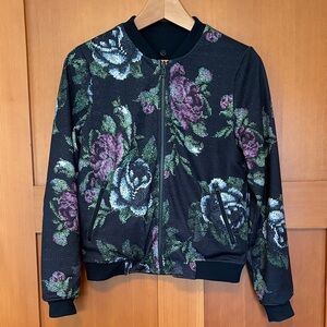 Lululemon Garden Party Reversible Floral Bomber Jacket